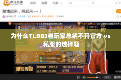 为什么TLBB3老玩家总绕不开官方 vs 私服的选择题 为什么TLBB3老玩家总绕不开官方 vs 私服的选择题