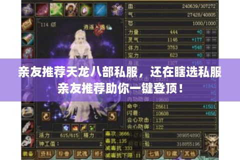 亲友推荐天龙八部私服,还在瞎选私服亲友推荐助你一键登顶! 亲友推荐天龙八部私服,还在瞎选私服亲友推荐助你一键登顶!