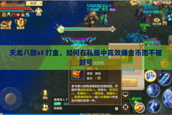 天龙八部sf 打金,如何在私服中高效赚金币而不被封号 天龙八部sf 打金,如何在私服中高效赚金币而不被封号