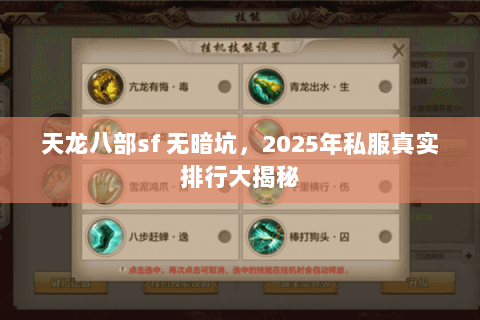 天龙八部sf 无暗坑,2025年私服真实排行大揭秘 天龙八部sf 无暗坑,2025年私服真实排行大揭秘