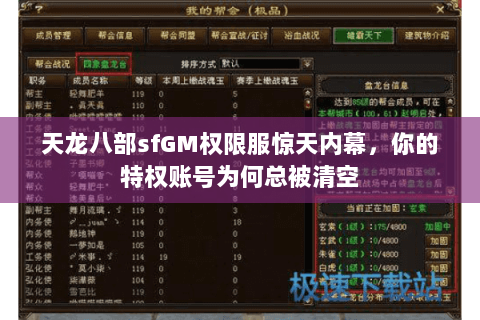 天龙八部sfGM权限服惊天内幕,你的特权账号为何总被清空 天龙八部sfGM权限服惊天内幕,你的特权账号为何总被清空