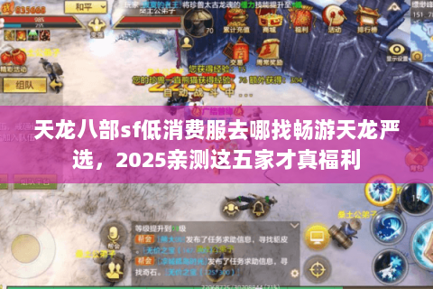 天龙八部sf低消费服去哪找畅游天龙严选,2025亲测这五家才真福利 天龙八部sf低消费服去哪找畅游天龙严选,2025亲测这五家才真福利