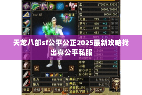 天龙八部sf公平公正2025最新攻略找出真公平私服 天龙八部sf公平公正2025最新攻略找出真公平私服