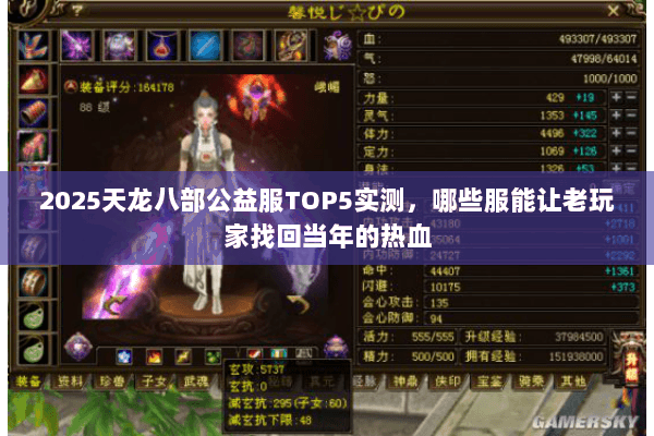 2025天龙八部公益服TOP5实测,哪些服能让老玩家找回当年的热血 2025天龙八部公益服TOP5实测,哪些服能让老玩家找回当年的热血