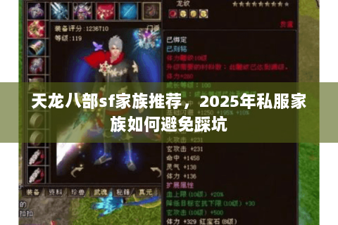 天龙八部sf家族推荐，2025年私服家族如何避免踩坑