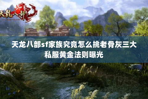 天龙八部sf家族究竟怎么挑老骨灰三大私服黄金法则曝光 天龙八部sf家族究竟怎么挑老骨灰三大私服黄金法则曝光