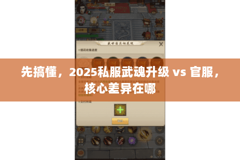 先搞懂,2025私服武魂升级 vs 官服,核心差异在哪 先搞懂,2025私服武魂升级 vs 官服,核心差异在哪