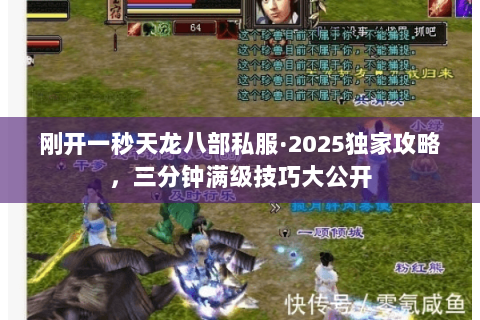 刚开一秒天龙八部私服·2025独家攻略,三分钟满级技巧大公开 刚开一秒天龙八部私服·2025独家攻略,三分钟满级技巧大公开
