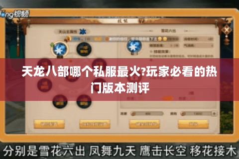 天龙八部哪个私服最火?玩家必看的热门版本测评 天龙八部哪个私服最火?玩家必看的热门版本测评