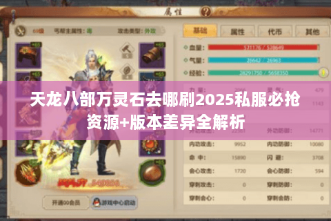 天龙八部万灵石去哪刷2025私服必抢资源+版本差异全解析 天龙八部万灵石去哪刷2025私服必抢资源+版本差异全解析