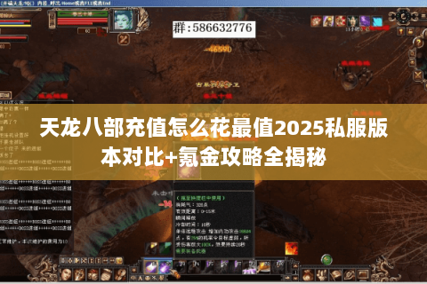 天龙八部充值怎么花最值2025私服版本对比+氪金攻略全揭秘 天龙八部充值怎么花最值2025私服版本对比+氪金攻略全揭秘