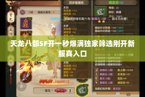 天龙八部SF开一秒爆满独家筛选刚开新服真入口 天龙八部SF开一秒爆满独家筛选刚开新服真入口