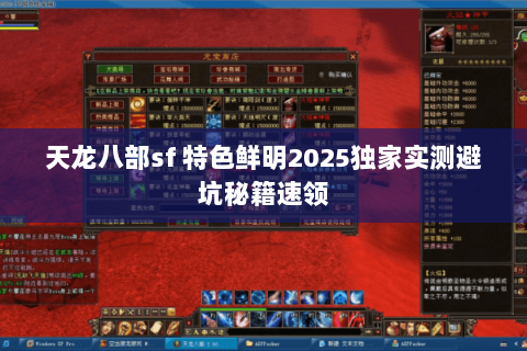 天龙八部sf 特色鲜明2025独家实测避坑秘籍速领 天龙八部sf 特色鲜明2025独家实测避坑秘籍速领