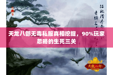 天龙八部无毒私服真相挖掘,90%玩家忽略的生死三关 天龙八部无毒私服真相挖掘,90%玩家忽略的生死三关