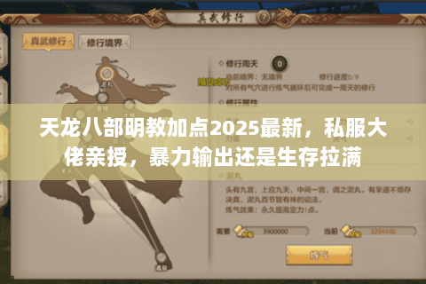 天龙八部明教加点2025最新,私服大佬亲授,暴力输出还是生存拉满 天龙八部明教加点2025最新,私服大佬亲授,暴力输出还是生存拉满