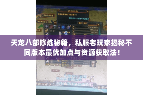 天龙八部修炼秘籍,私服老玩家揭秘不同版本最优加点与资源获取法! 天龙八部修炼秘籍,私服老玩家揭秘不同版本最优加点与资源获取法!