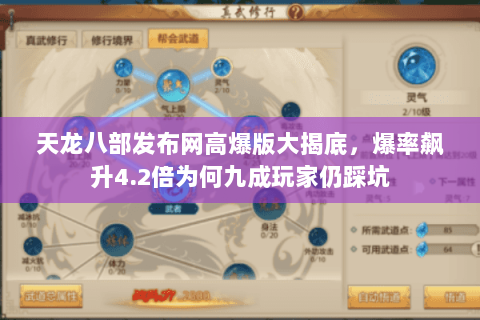 天龙八部发布网高爆版大揭底,爆率飙升4.2倍为何九成玩家仍踩坑 天龙八部发布网高爆版大揭底,爆率飙升4.2倍为何九成玩家仍踩坑