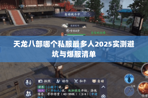 天龙八部哪个私服最多人2025实测避坑与爆服清单 天龙八部哪个私服最多人2025实测避坑与爆服清单