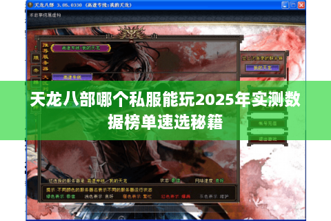 天龙八部哪个私服能玩2025年实测数据榜单速选秘籍 天龙八部哪个私服能玩2025年实测数据榜单速选秘籍