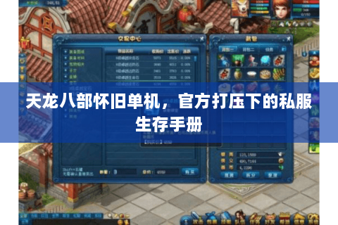 天龙八部怀旧单机,官方打压下的私服生存手册 天龙八部怀旧单机,官方打压下的私服生存手册