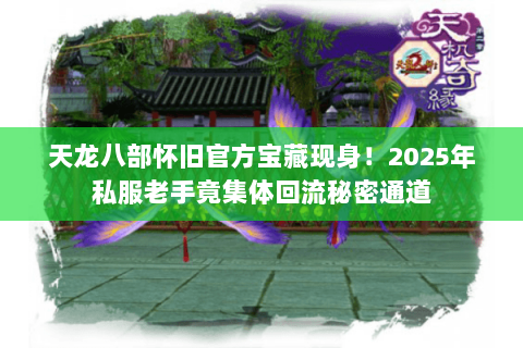 天龙八部怀旧官方宝藏现身！2025年私服老手竟集体回流秘密通道