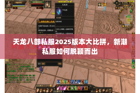 天龙八部私服2025版本大比拼,新潮私服如何脱颖而出 天龙八部私服2025版本大比拼,新潮私服如何脱颖而出