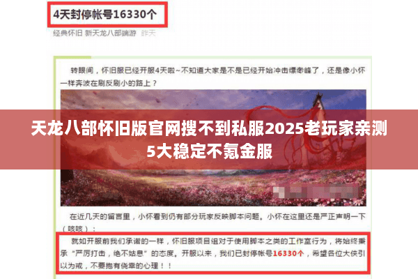 天龙八部怀旧版官网搜不到私服2025老玩家亲测5大稳定不氪金服 天龙八部怀旧版官网搜不到私服2025老玩家亲测5大稳定不氪金服