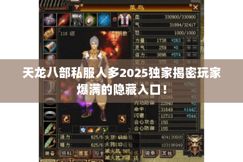 天龙八部私服人多2025独家揭密玩家爆满的隐藏入口！