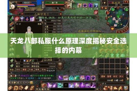 天龙八部私服什么原理深度揭秘安全选择的内幕 天龙八部私服什么原理深度揭秘安全选择的内幕