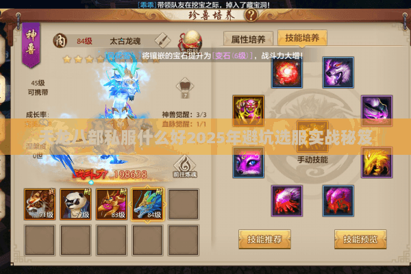 天龙八部私服什么好2025年避坑选服实战秘笈 天龙八部私服什么好2025年避坑选服实战秘笈