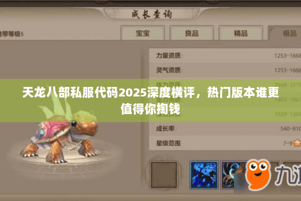 天龙八部私服代码2025深度横评,热门版本谁更值得你掏钱 天龙八部私服代码2025深度横评,热门版本谁更值得你掏钱