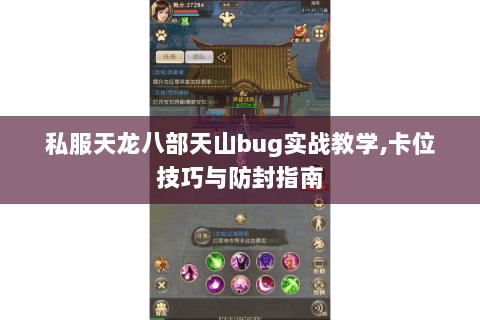 私服天龙八部天山bug实战教学,卡位技巧与防封指南