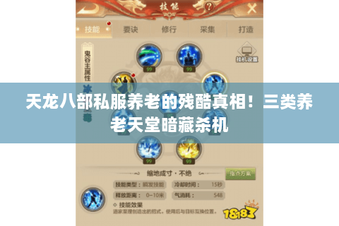 天龙八部私服养老的残酷真相!三类养老天堂暗藏杀机 天龙八部私服养老的残酷真相!三类养老天堂暗藏杀机