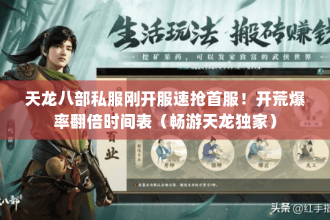 天龙八部私服刚开服速抢首服!开荒爆率翻倍时间表(畅游天龙独家) 天龙八部私服刚开服速抢首服!开荒爆率翻倍时间表(畅游天龙独家)