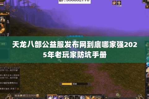 天龙八部公益服发布网到底哪家强2025年老玩家防坑手册 天龙八部公益服发布网到底哪家强2025年老玩家防坑手册