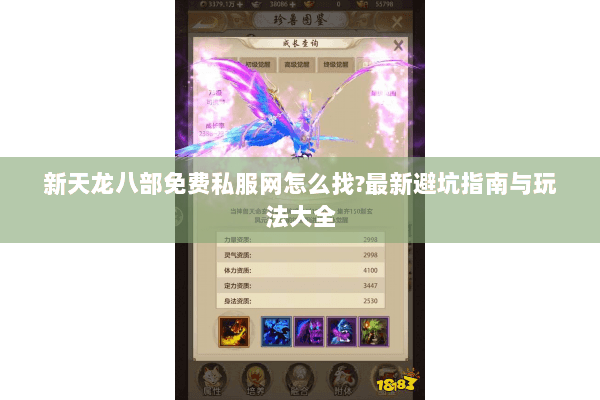 新天龙八部免费私服网怎么找?最新避坑指南与玩法大全 新天龙八部免费私服网怎么找?最新避坑指南与玩法大全