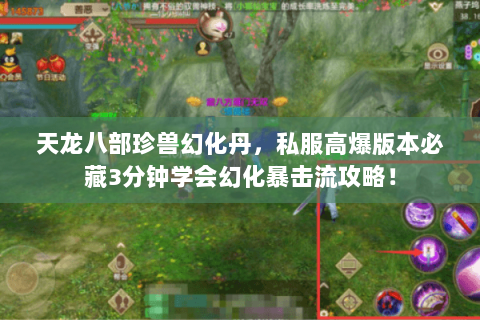 天龙八部珍兽幻化丹,私服高爆版本必藏3分钟学会幻化暴击流攻略! 天龙八部珍兽幻化丹,私服高爆版本必藏3分钟学会幻化暴击流攻略!