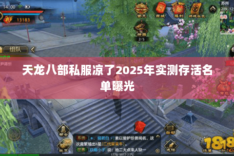天龙八部私服凉了2025年实测存活名单曝光 天龙八部私服凉了2025年实测存活名单曝光