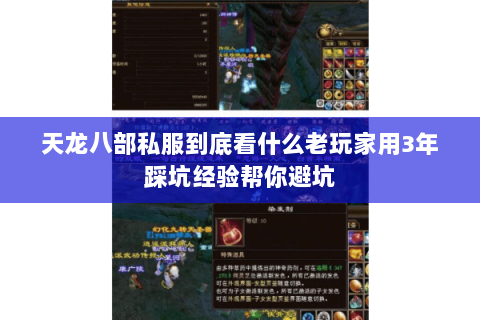 天龙八部私服到底看什么老玩家用3年踩坑经验帮你避坑 天龙八部私服到底看什么老玩家用3年踩坑经验帮你避坑