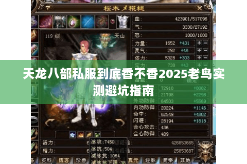 天龙八部私服到底香不香2025老鸟实测避坑指南 天龙八部私服到底香不香2025老鸟实测避坑指南
