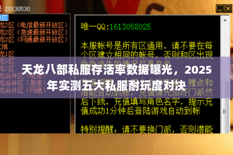 天龙八部私服存活率数据曝光,2025年实测五大私服耐玩度对决 天龙八部私服存活率数据曝光,2025年实测五大私服耐玩度对决