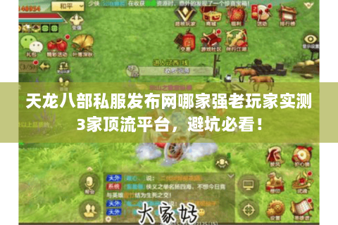 天龙八部私服发布网哪家强老玩家实测3家顶流平台,避坑必看! 天龙八部私服发布网哪家强老玩家实测3家顶流平台,避坑必看!