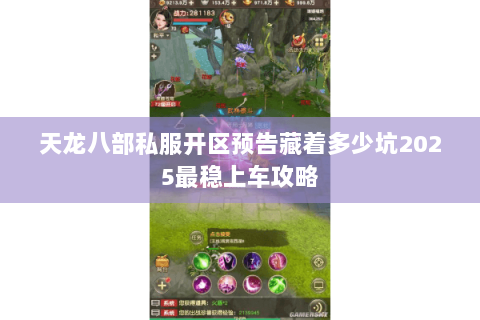天龙八部私服开区预告藏着多少坑2025最稳上车攻略 天龙八部私服开区预告藏着多少坑2025最稳上车攻略