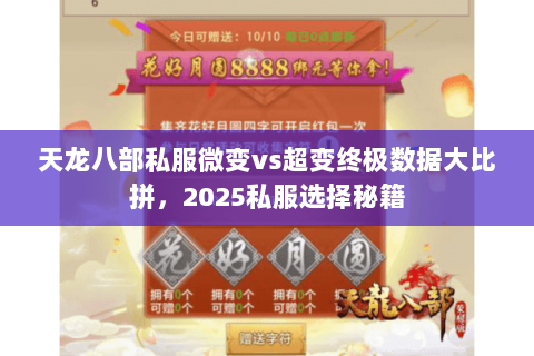 天龙八部私服微变vs超变终极数据大比拼,2025私服选择秘籍 天龙八部私服微变vs超变终极数据大比拼,2025私服选择秘籍