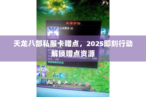 天龙八部私服卡赠点,2025即刻行动解锁赠点资源 天龙八部私服卡赠点,2025即刻行动解锁赠点资源