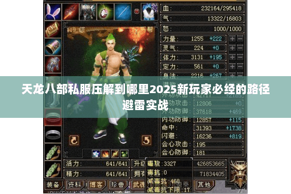天龙八部私服压解到哪里2025新玩家必经的路径避雷实战 天龙八部私服压解到哪里2025新玩家必经的路径避雷实战