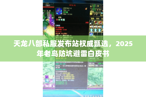 天龙八部私服发布站权威甄选,2025年老鸟防坑避雷白皮书 天龙八部私服发布站权威甄选,2025年老鸟防坑避雷白皮书