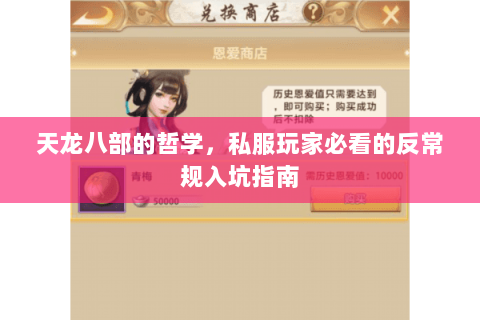 天龙八部的哲学,私服玩家必看的反常规入坑指南 天龙八部的哲学,私服玩家必看的反常规入坑指南