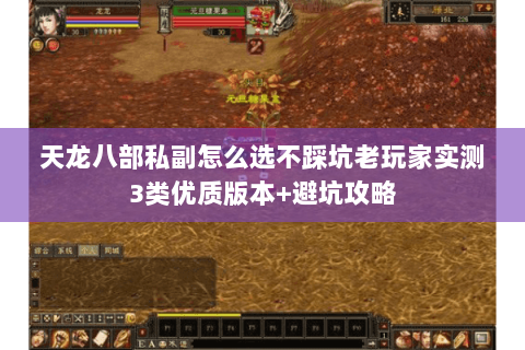 天龙八部私副怎么选不踩坑老玩家实测3类优质版本+避坑攻略 天龙八部私副怎么选不踩坑老玩家实测3类优质版本+避坑攻略
