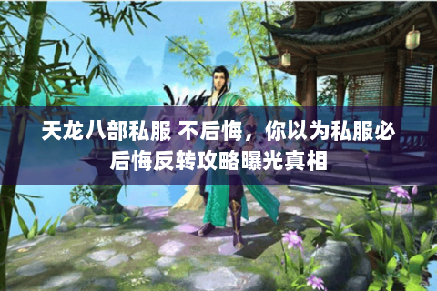 天龙八部私服 不后悔,你以为私服必后悔反转攻略曝光真相 天龙八部私服 不后悔,你以为私服必后悔反转攻略曝光真相